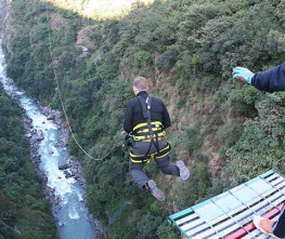 Bungee jump in Pokhara