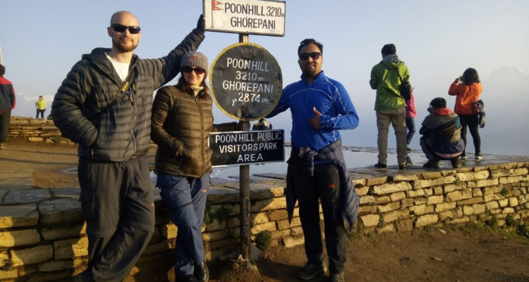2 days poon hill trek image from poon hill top