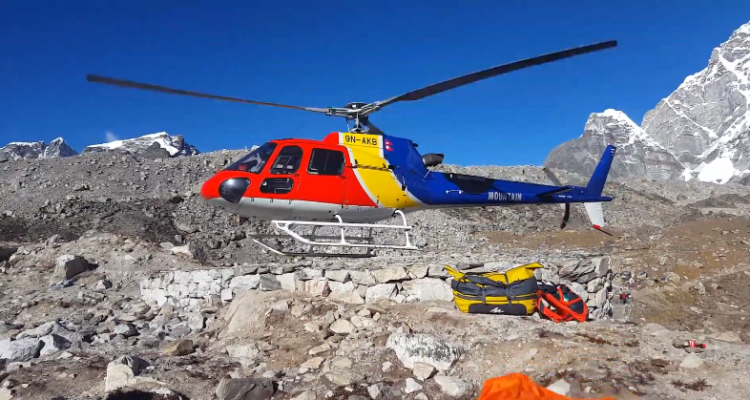 Helicopter trip to Everest Base camp 2024