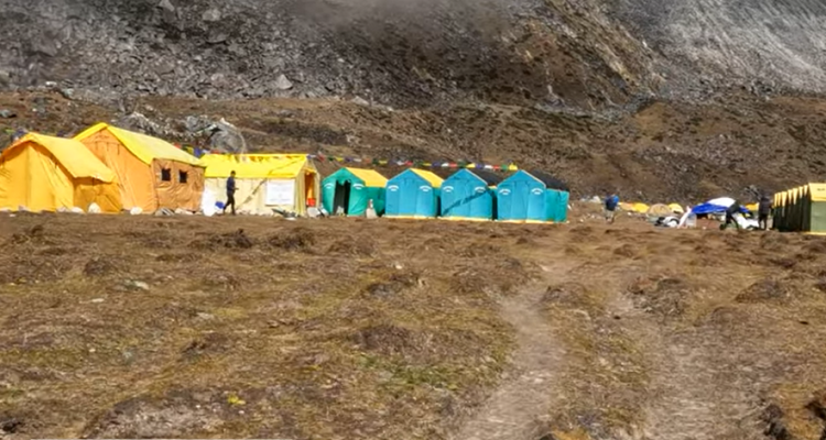 Teanted Camp at Ama Dablam Base Camp-4600m- Ama Dablam base camp trek in 11 days