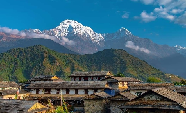 Ghandruk village in Annapurna region Nepal