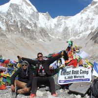 At Everest Base Camp-5364m