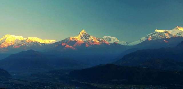 Sarankot view point near Pokhara