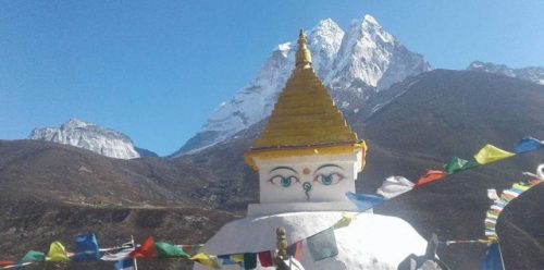Everest trek- Stupa image