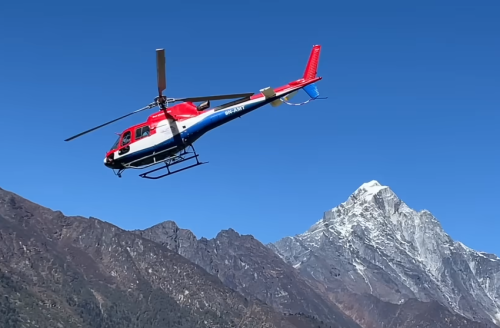 Helicopter tour in Everest nepal