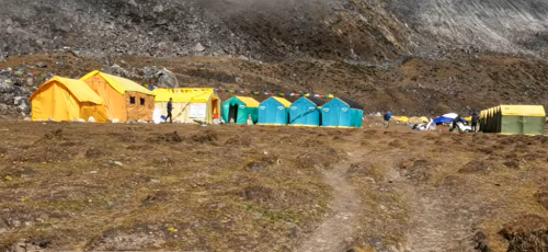 Tented camp at Ama Dablam Base Camp