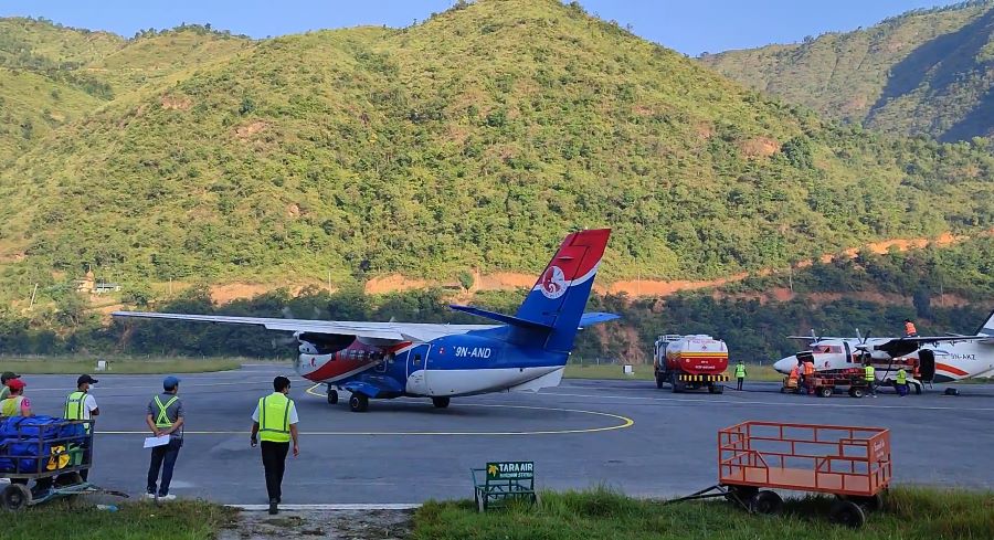 Flying to Lukla via Ramechhap Manthali  Airport