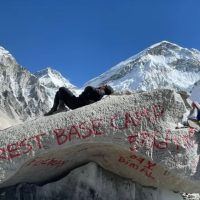 At Everest Base Camp-5364m
