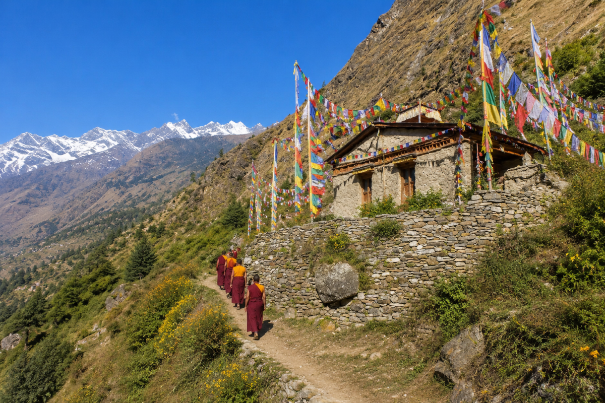 Chhekampar Village - Manaslu trek