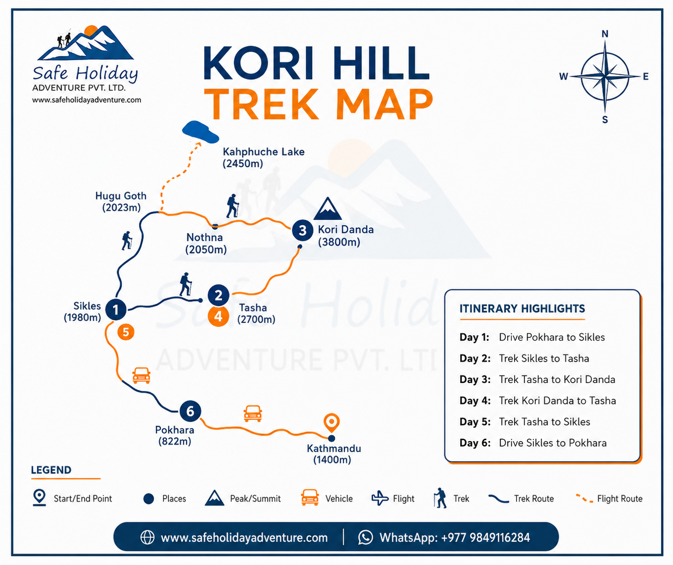 Kori Hill Trek Map
