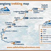 Langtang Trek map
