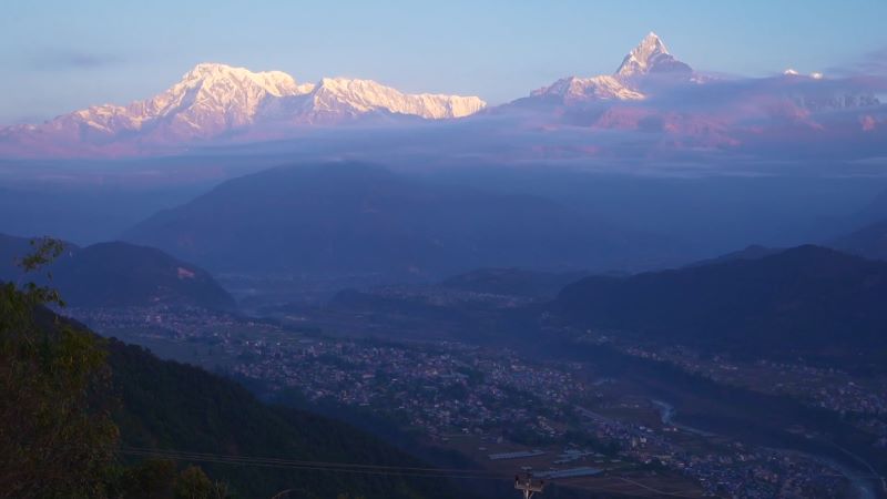 Sunrise view from Saragkot, Pokhara