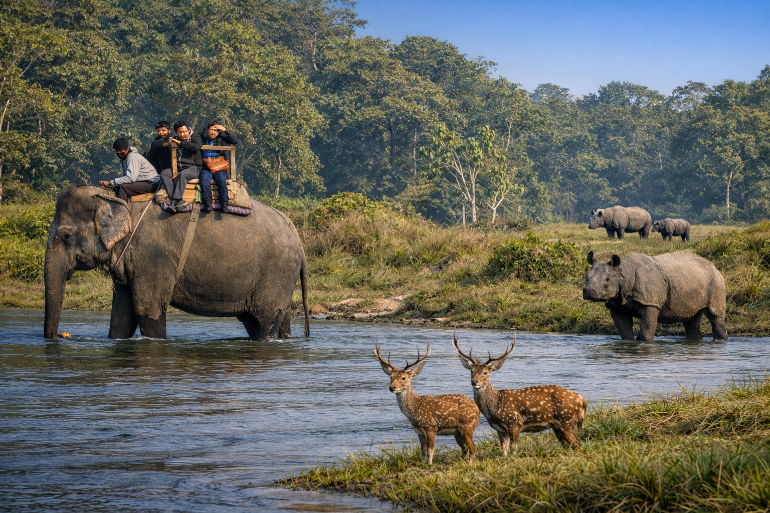 Chitwan jungle safari budget tour