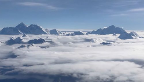Everest mountain flight tour - a best short 1 hour flight over the himalaya