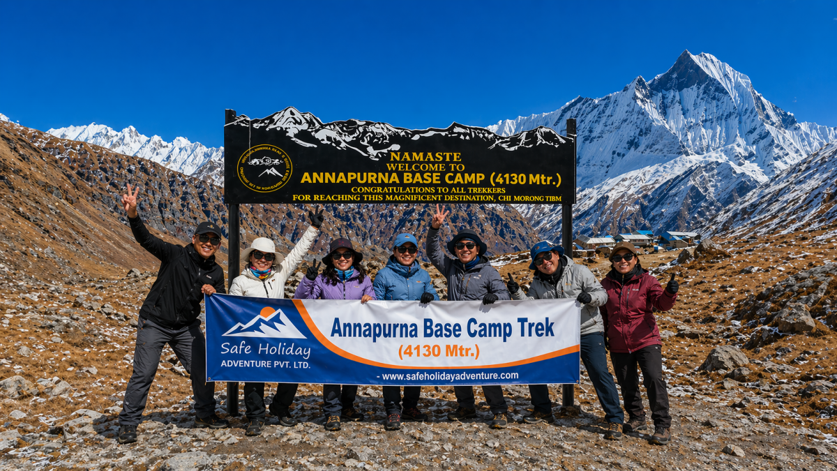 Annapurna Base Camp trek with stunning Himalayan views