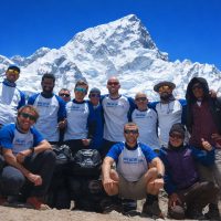 At Gorakshep, 5,180 m — the gateway to Everest Base Camp.