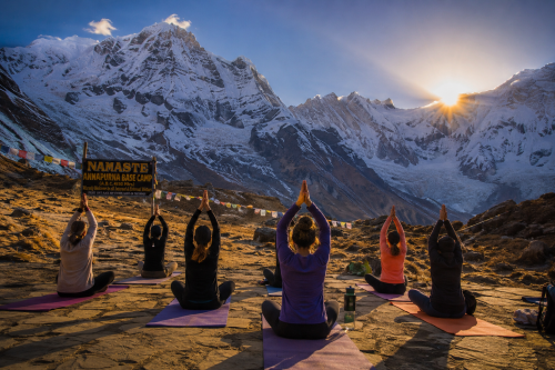 Yoga treks in nepal- Annapurna Base camp