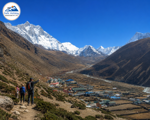 Everest base camp trek- At Dingboche